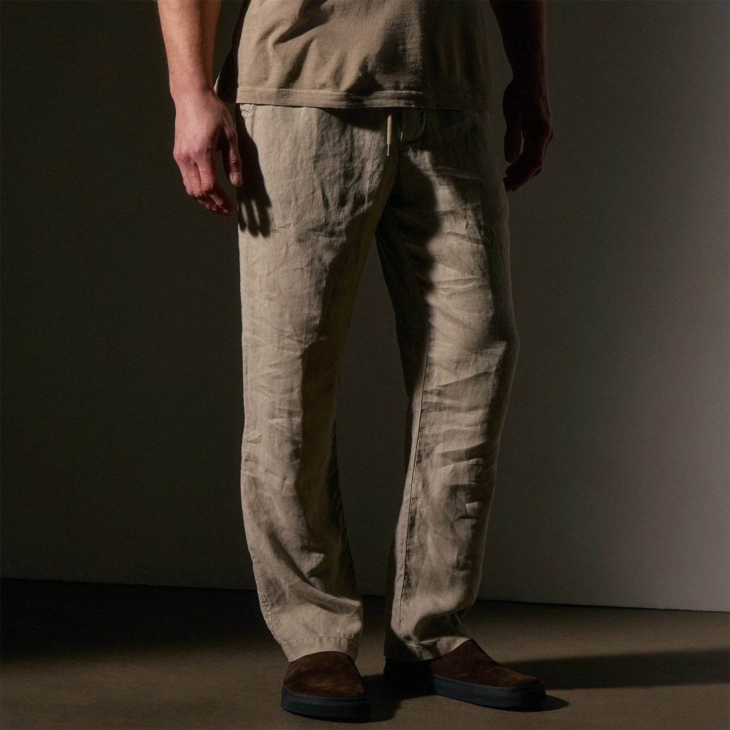 Relaxed Fit Linen Pant