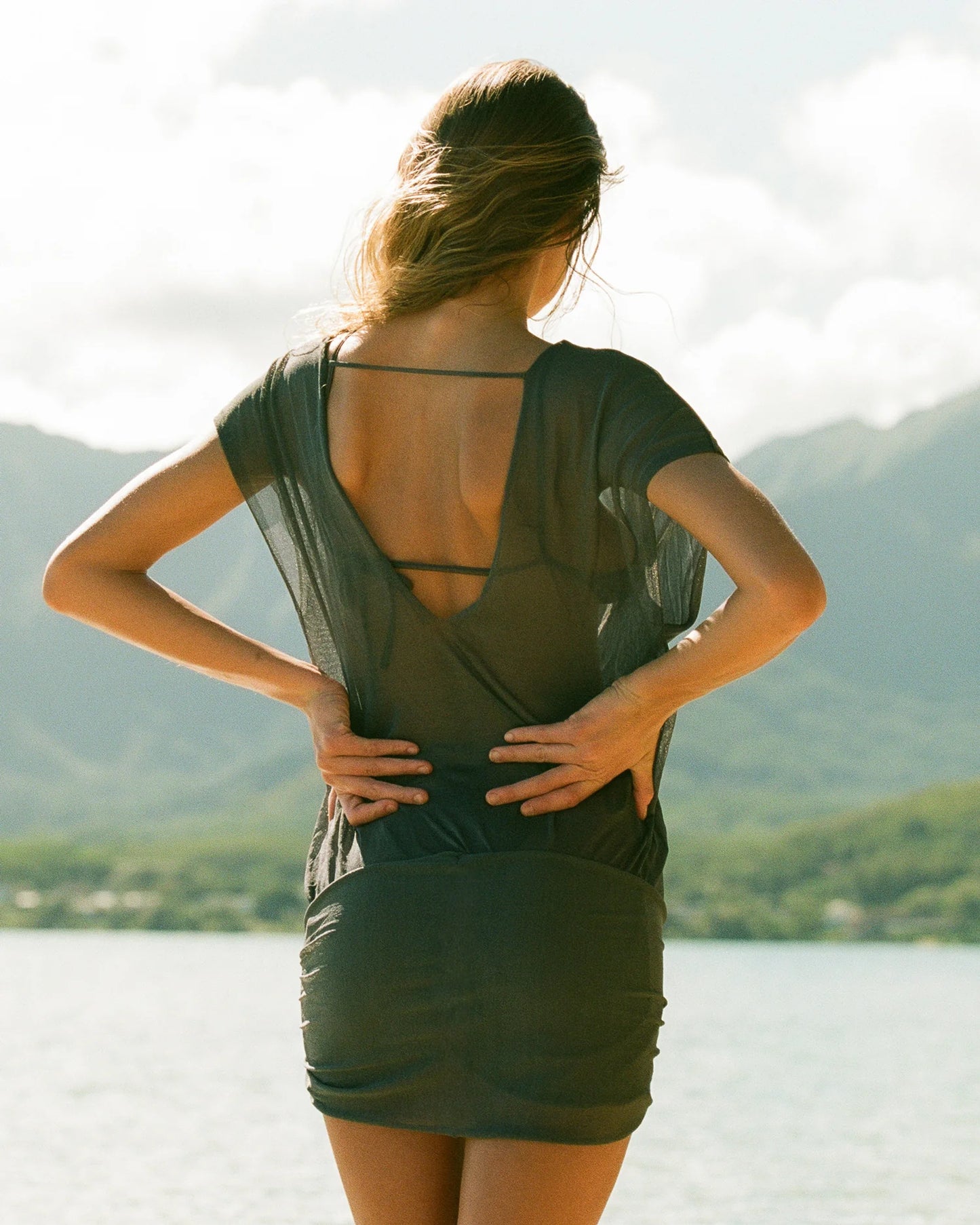 Karoo Sarong Dress Slate