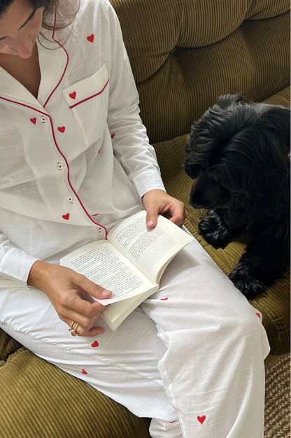 Thelma PJ Hearts Red