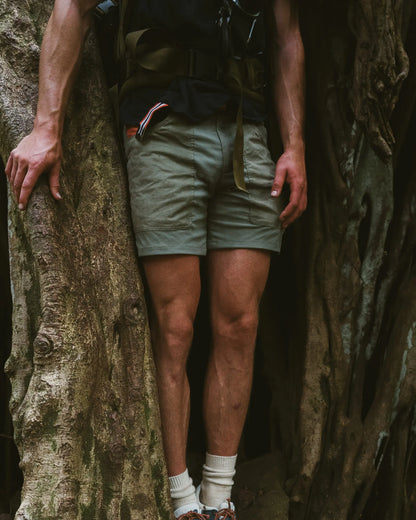 Field Shorts Olive 7 Inch Mens