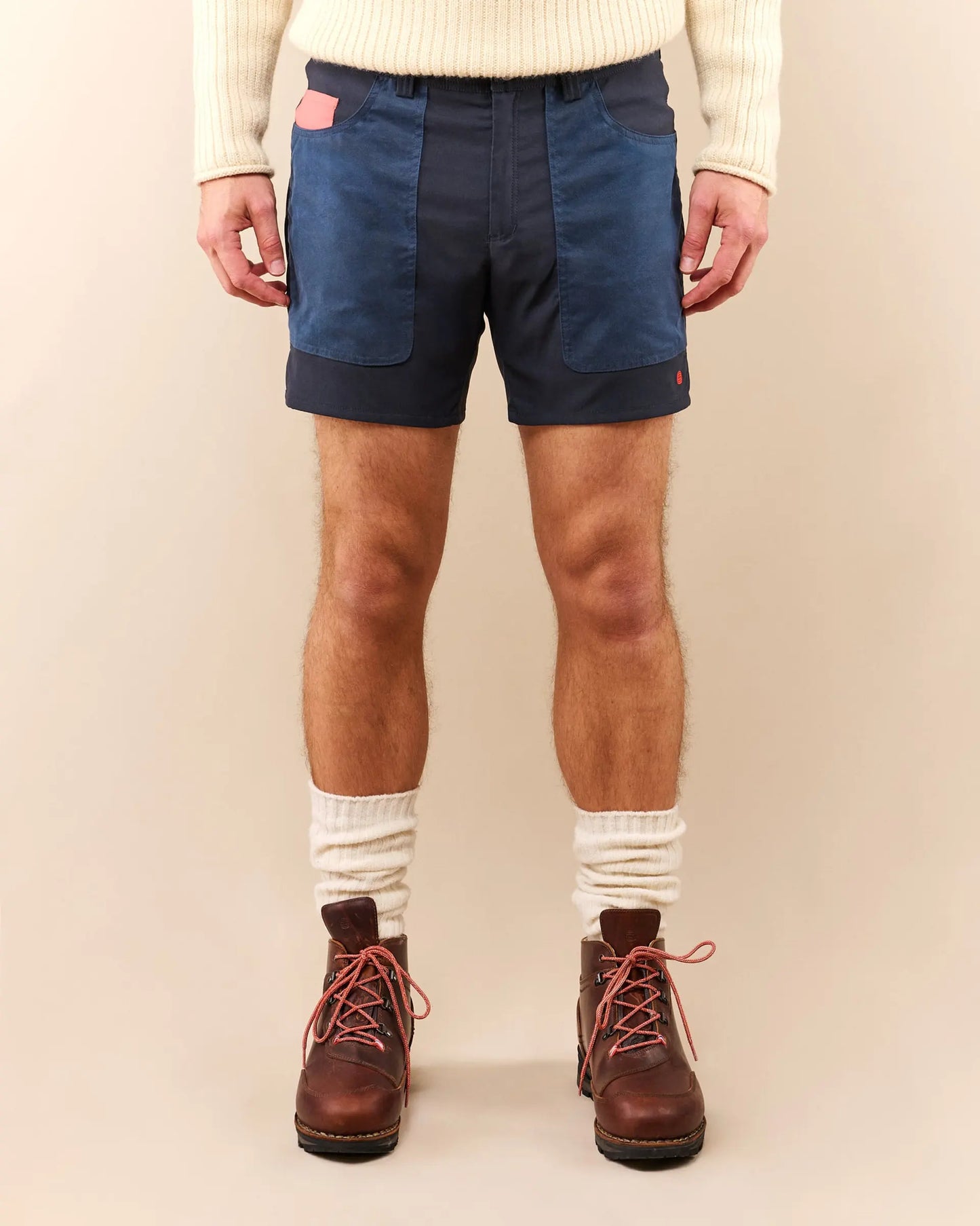Field Shorts Navy 7 Inch Mens