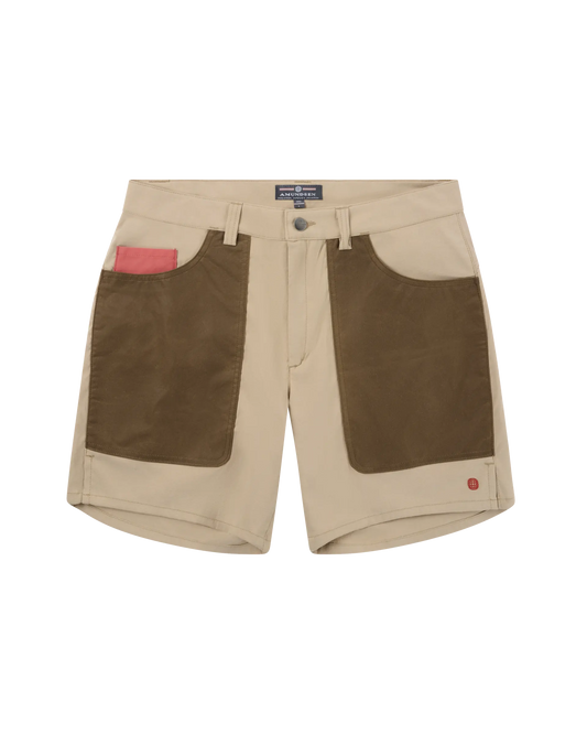 Field Shorts Tan 7 Inch Mens