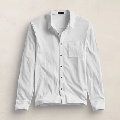 Clean Finish Jersey Shirt White