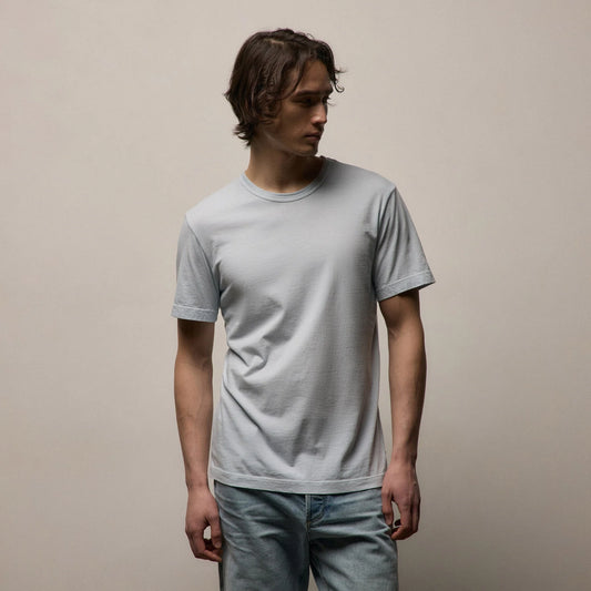 Short Sleeve Crewneck Grey Pigment