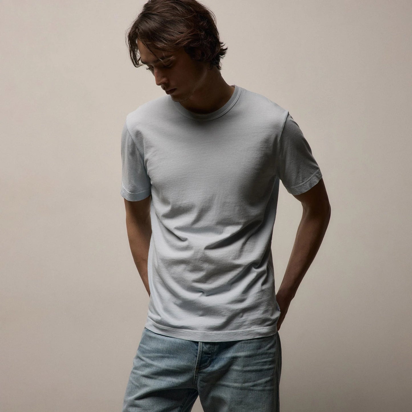 Short Sleeve Crewneck Grey Pigment