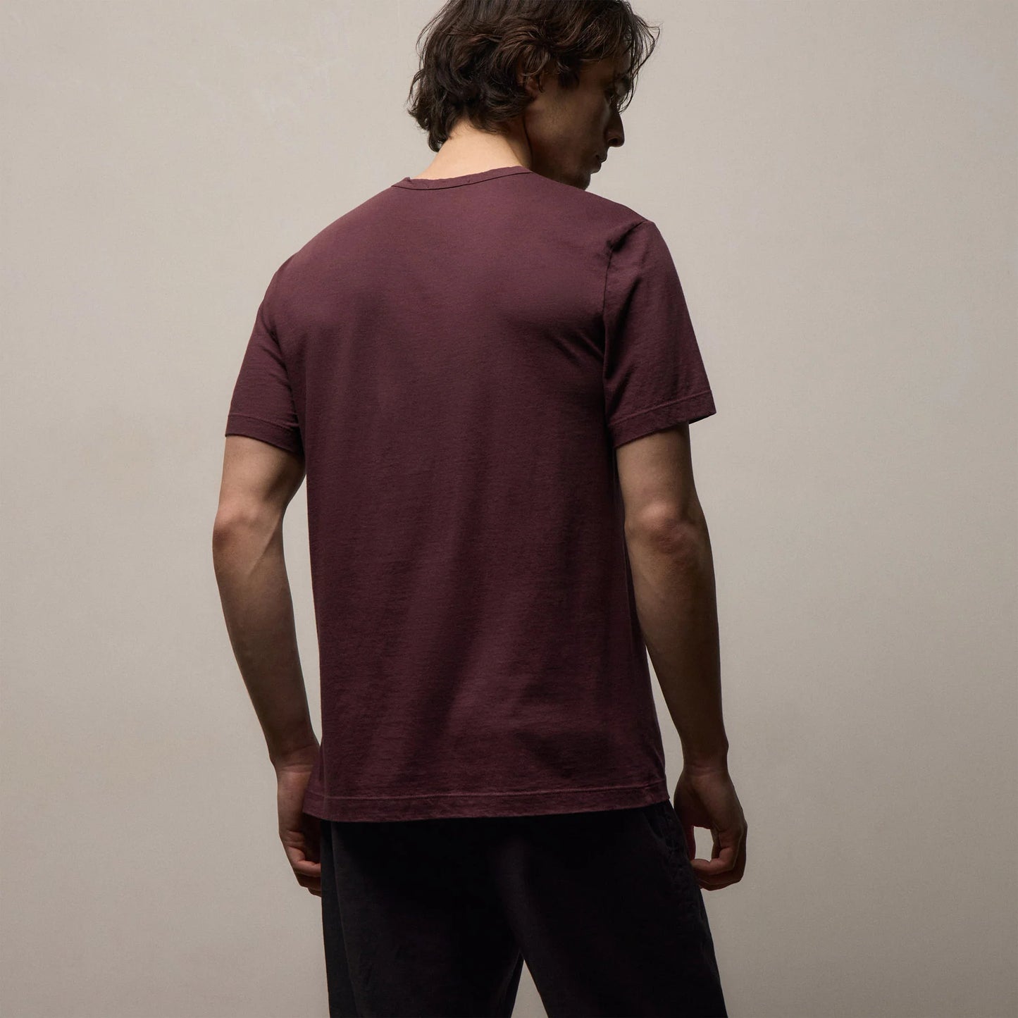 Short Sleeve Crewneck Dark Plum