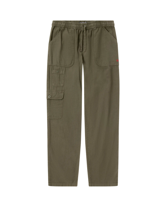 Traveller Linen Pants Olive