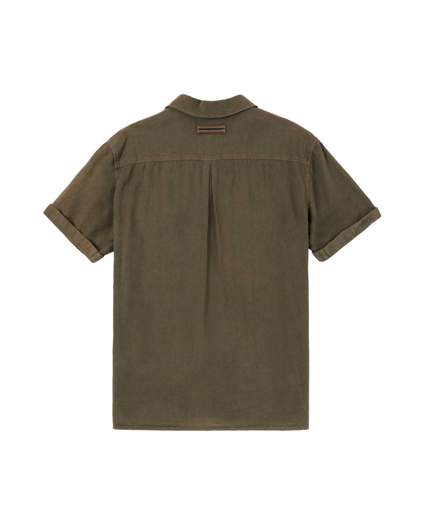 Traveller Linen Short Sleeve Shirt Olive