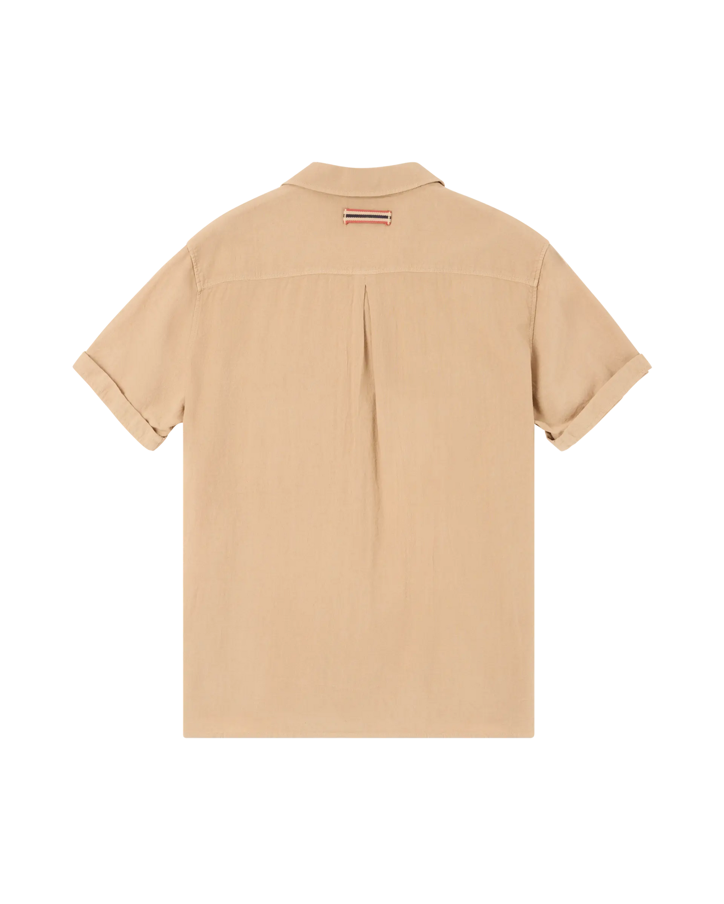 Traveller Linen Short Sleeve Shirt Khaki