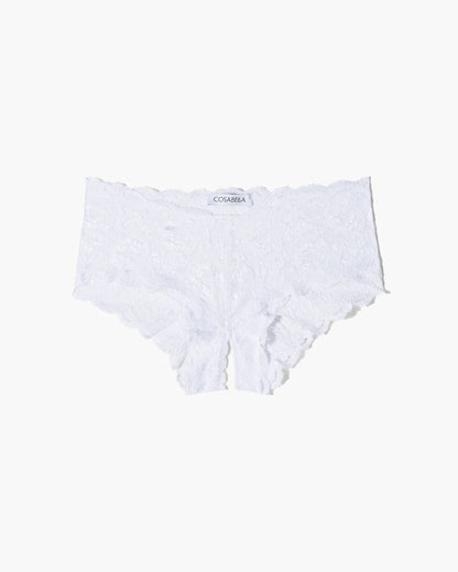 Never Say Never Naughtie Low Rise Boyshort White