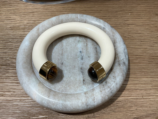 Ivory Tigers Eye Bangle