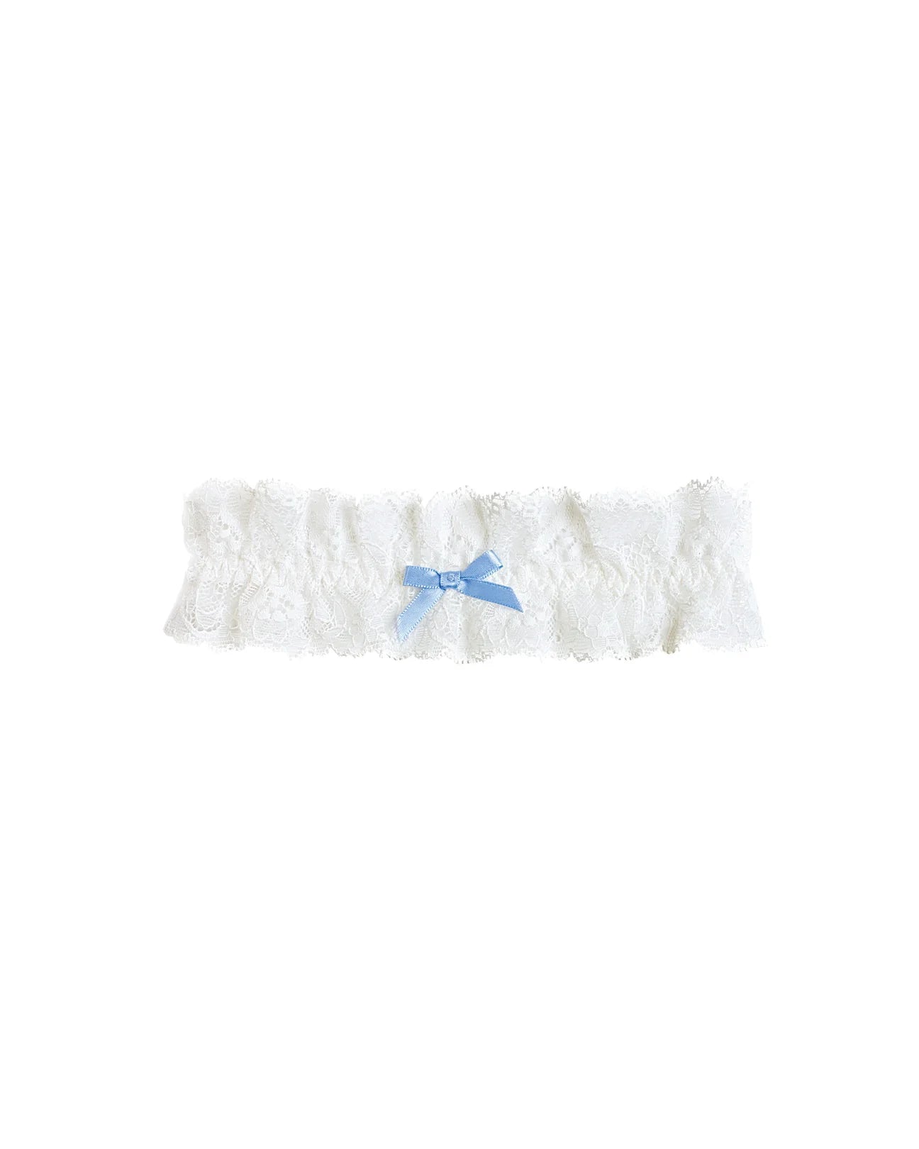 Ivory & Blue Bridal Garter