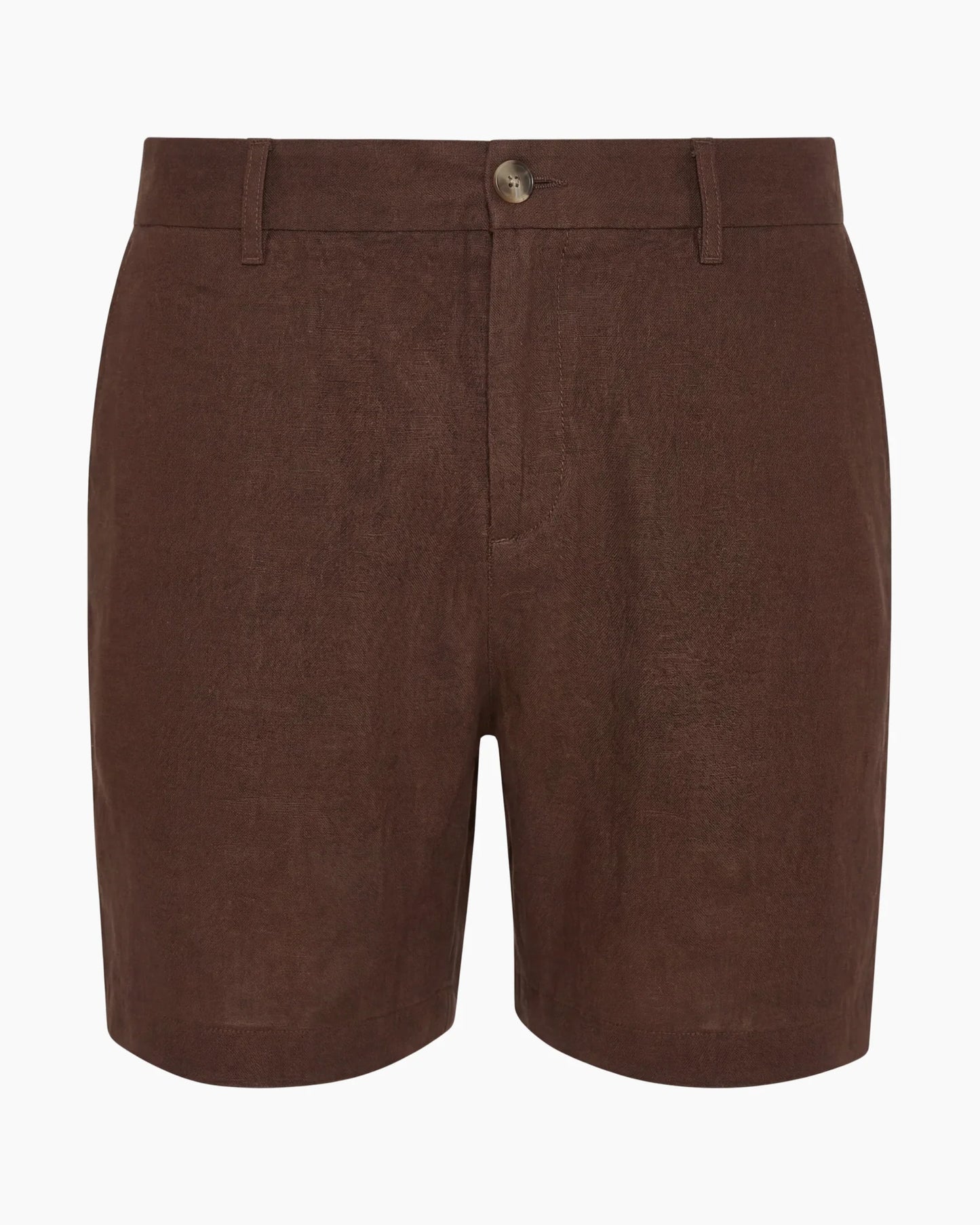 Stretch Linen Short Espresso
