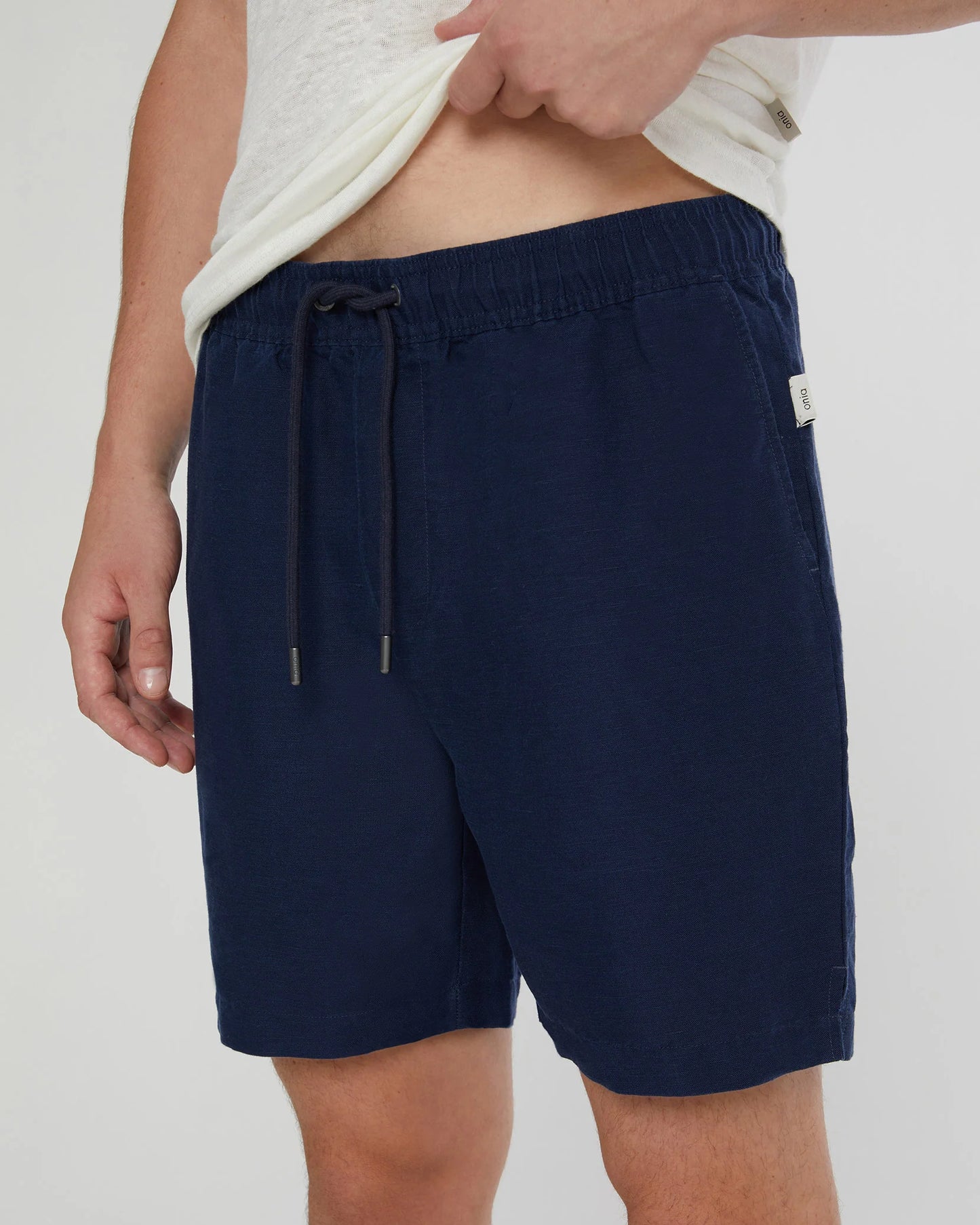 Air Linen Pull-on Short Navy