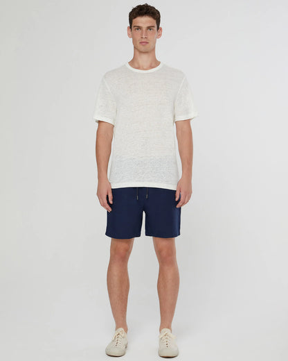 Air Linen Pull-on Short Navy