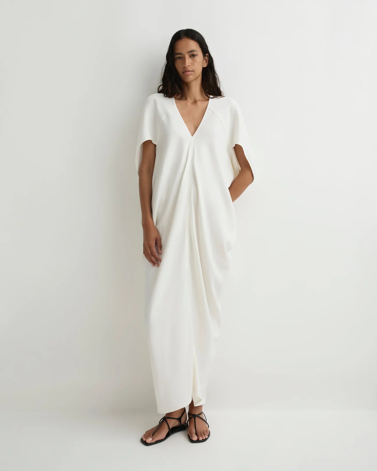 Lyon Caftan Dress White