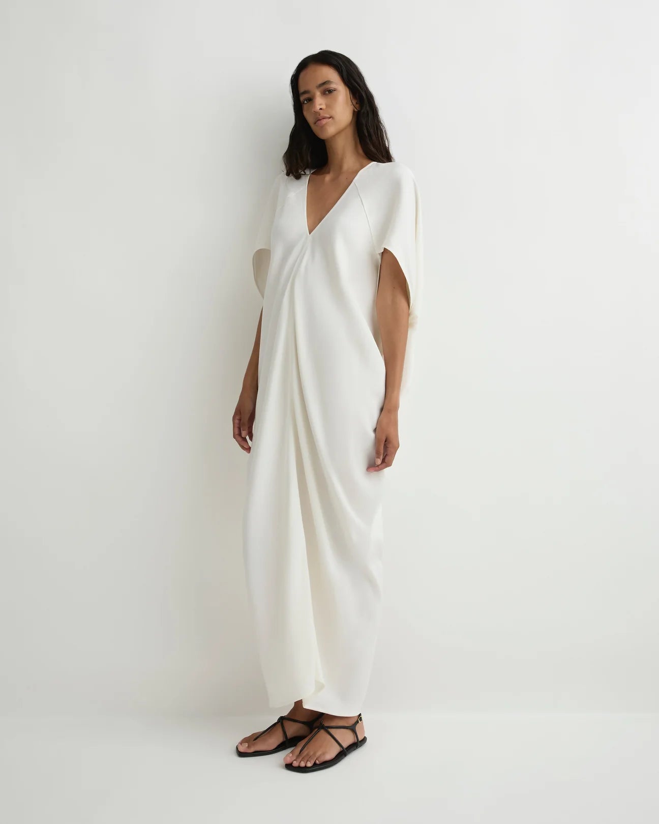 Lyon Caftan Dress White