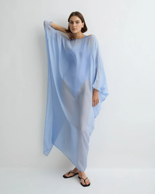 Capri Silk Caftan Dress