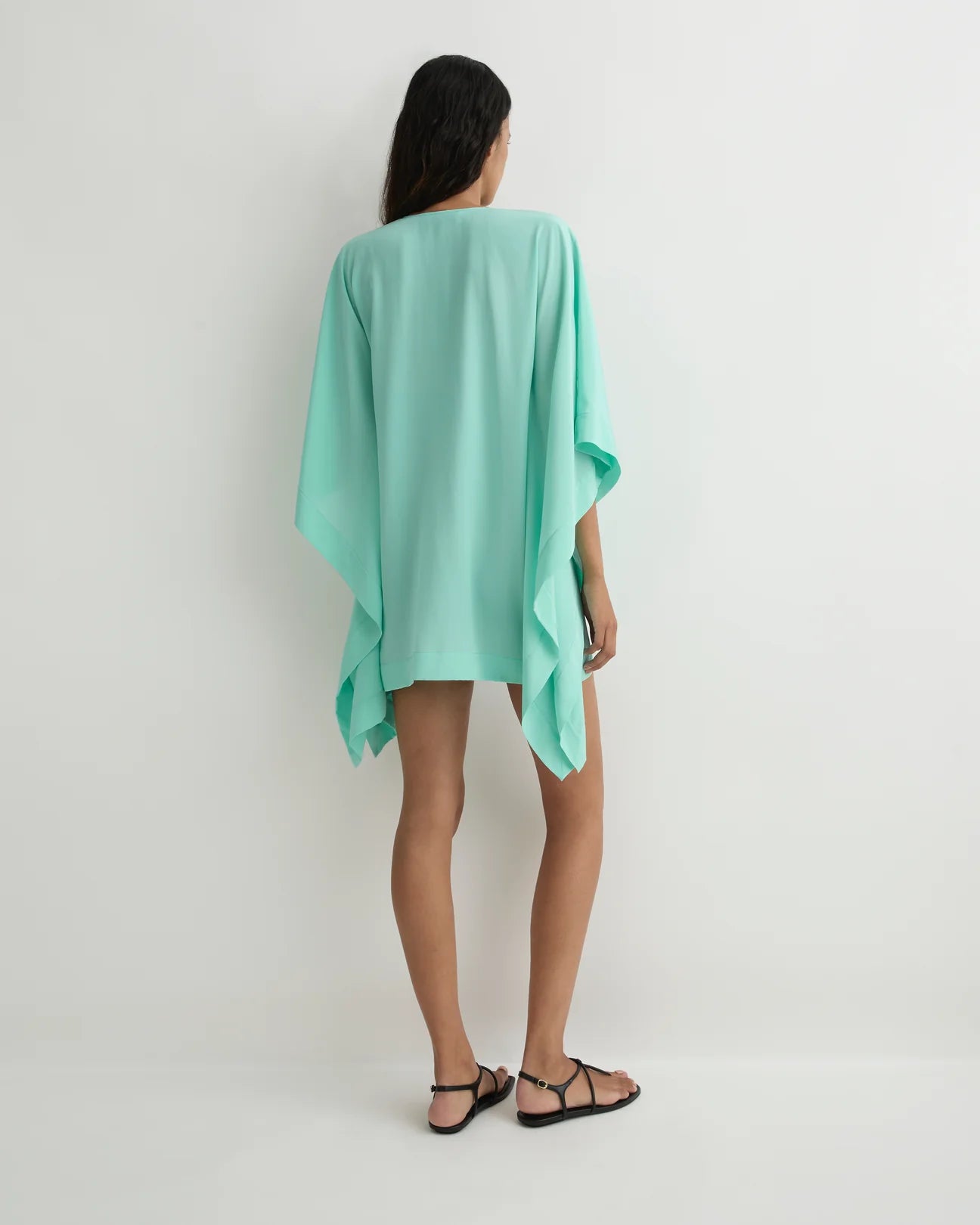 Orta Silk Caftan Mini Dress