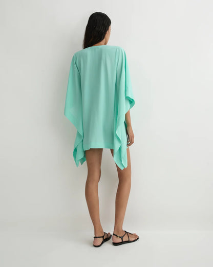 Orta Silk Caftan Mini Dress