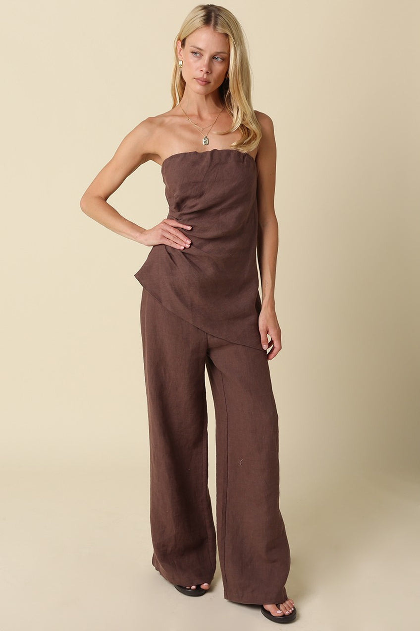 Rita Wide Leg Linen Pant