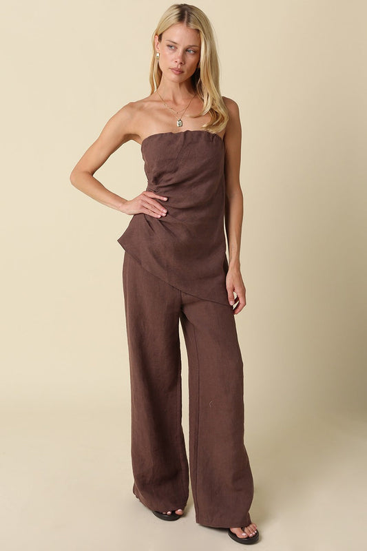 Rita Wide Leg Linen Pant
