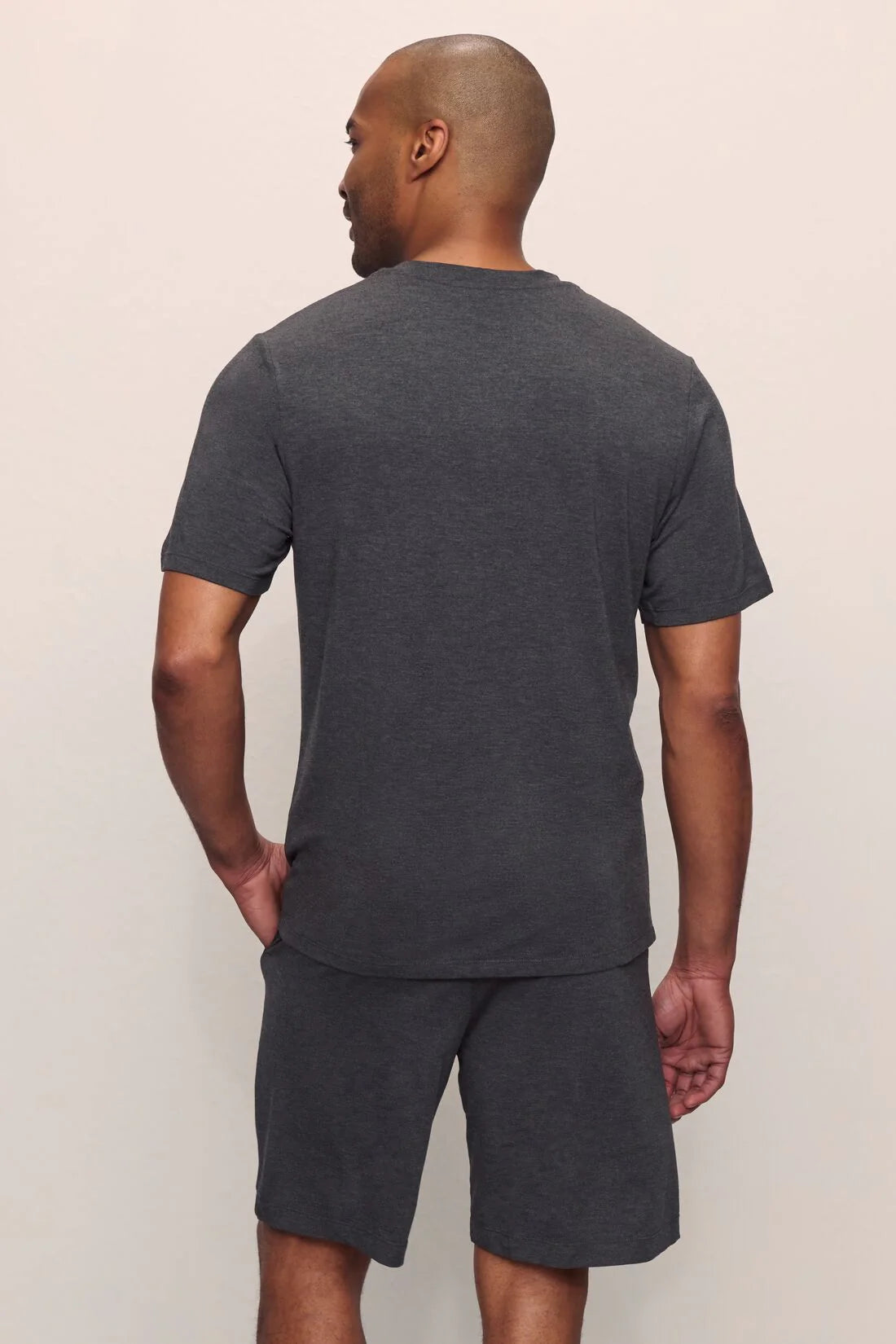 Henry Short PJ Set Charcoal