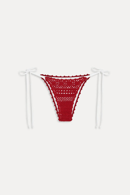 Elena Crochet Red Bikini Set