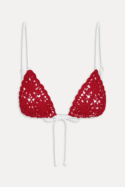 Elena Crochet Red Bikini Set