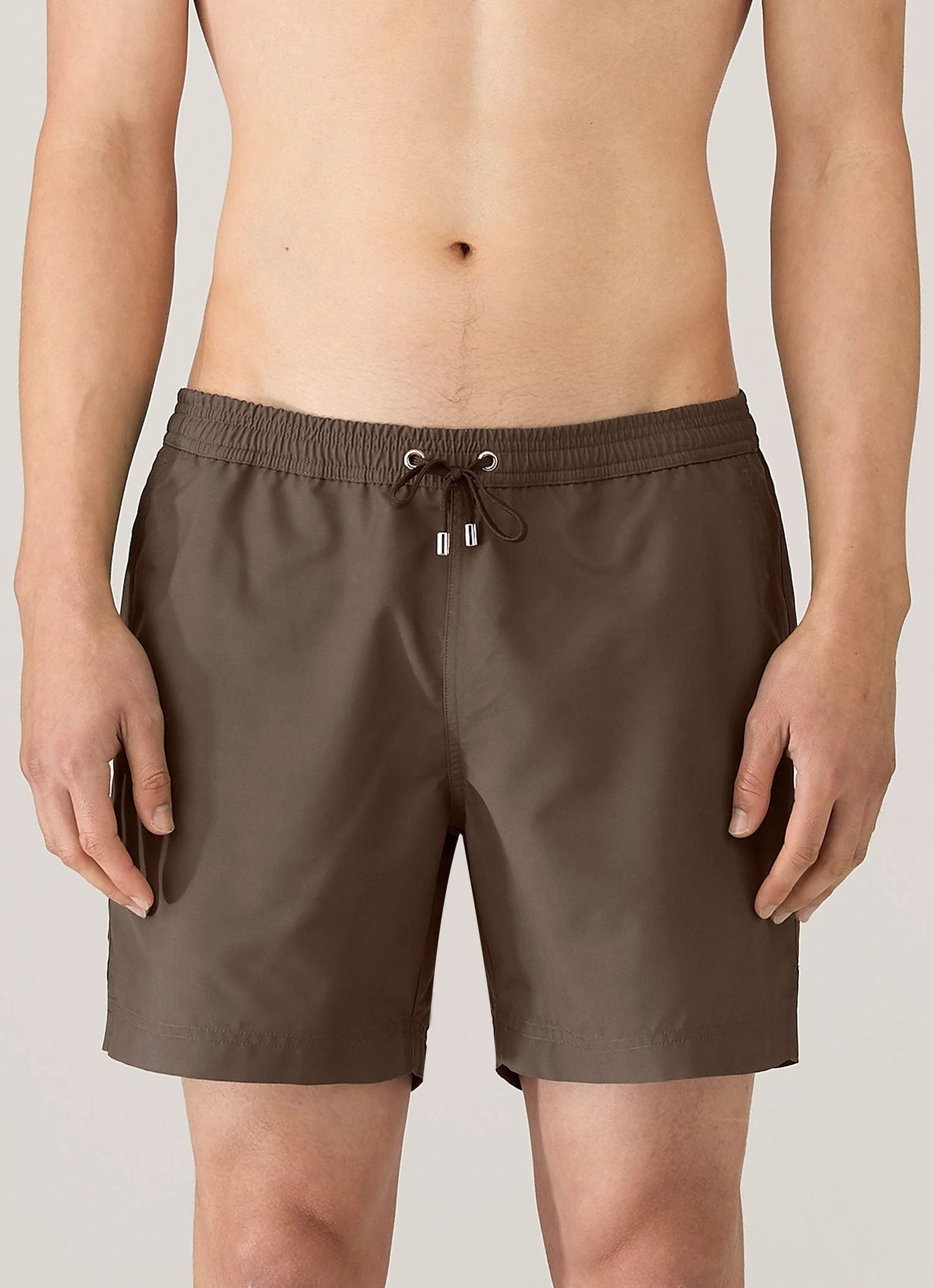 Drawstring Swim Shorts Dark Walnut