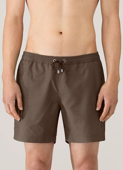 Drawstring Swim Shorts Dark Walnut