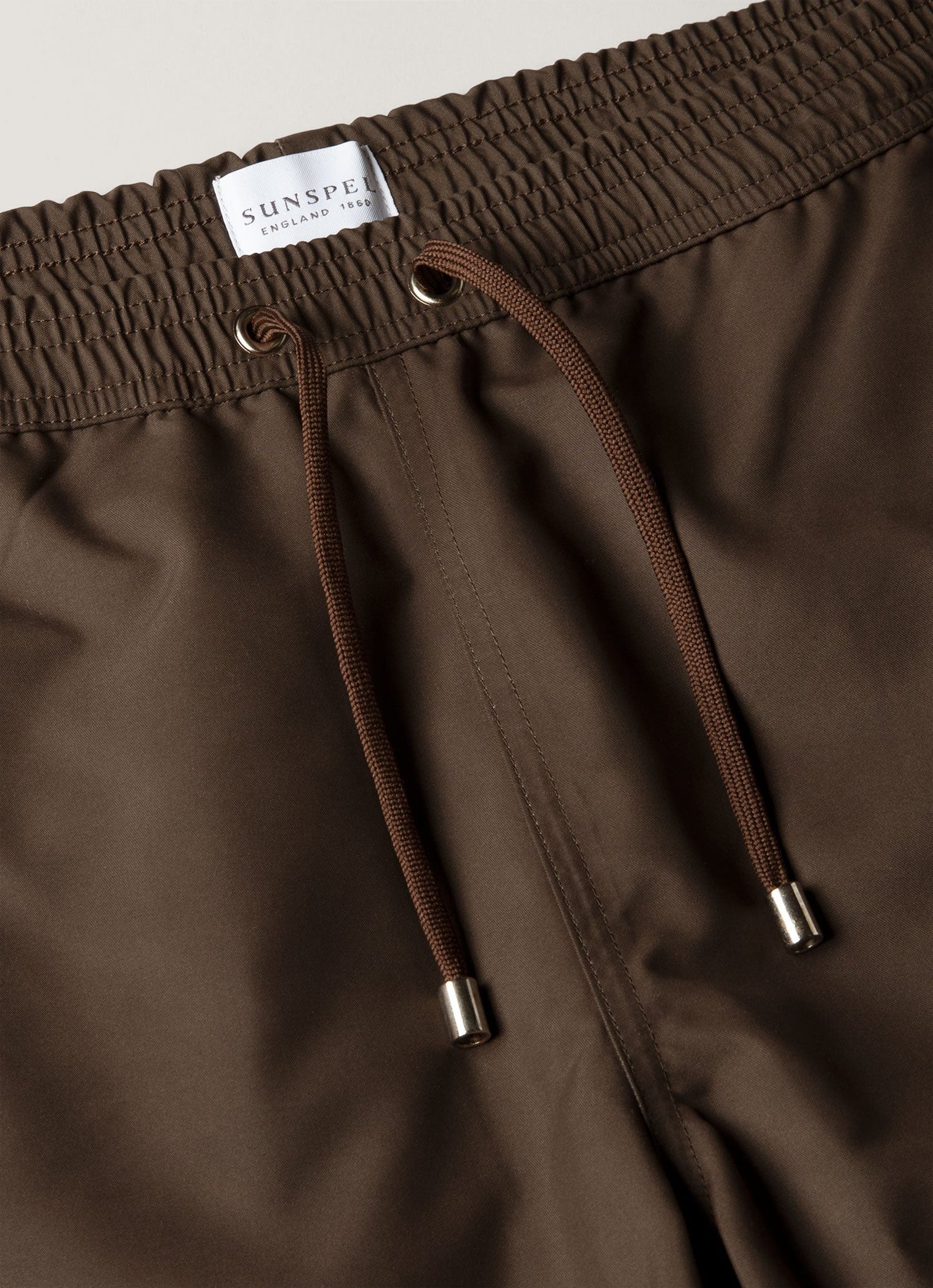 Drawstring Swim Shorts Dark Walnut