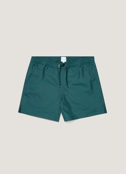 Drawstring Swim Shorts Forest Green