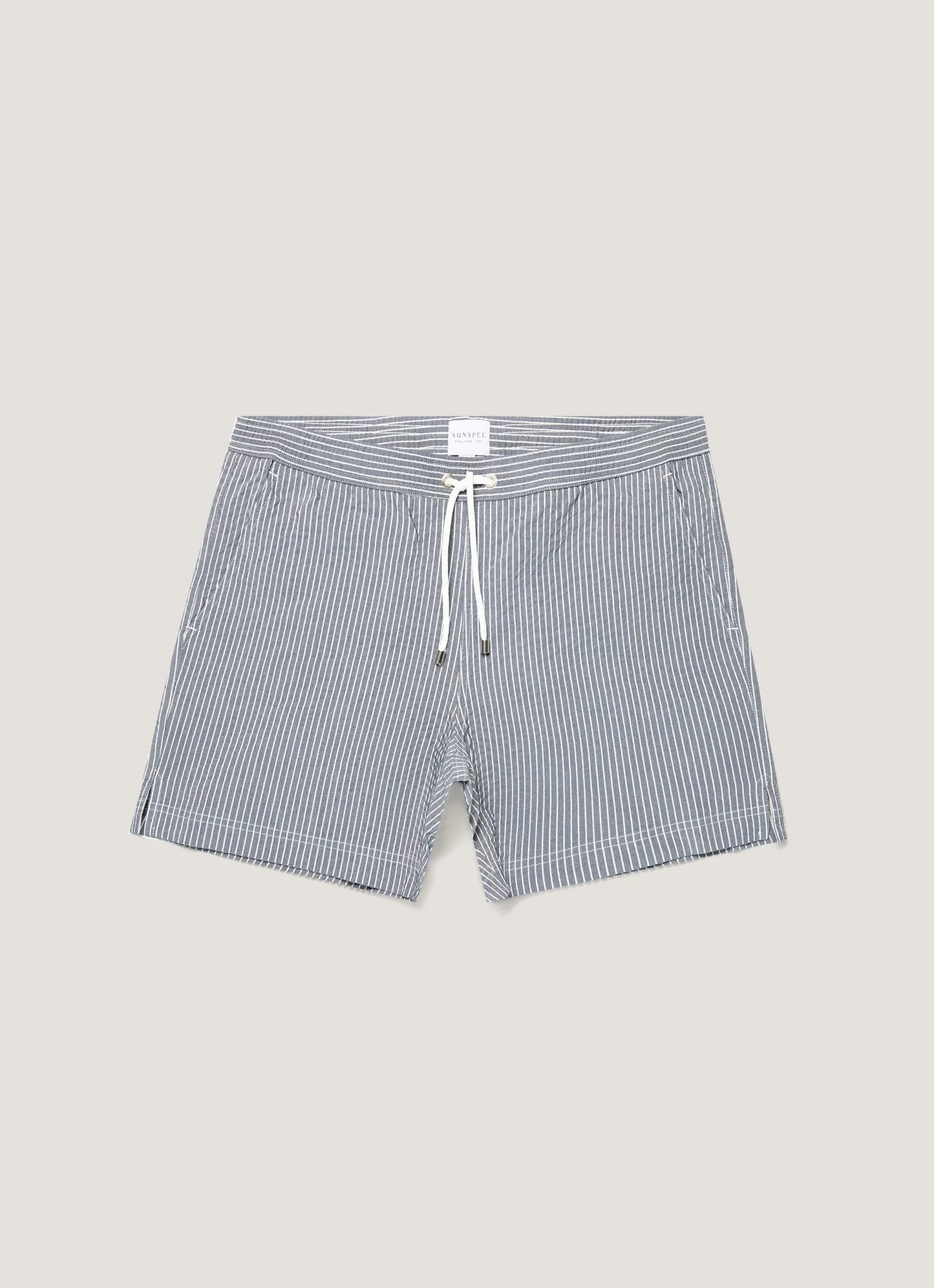 Seersucker Swim Shorts Navy
