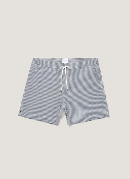 Seersucker Swim Shorts Navy