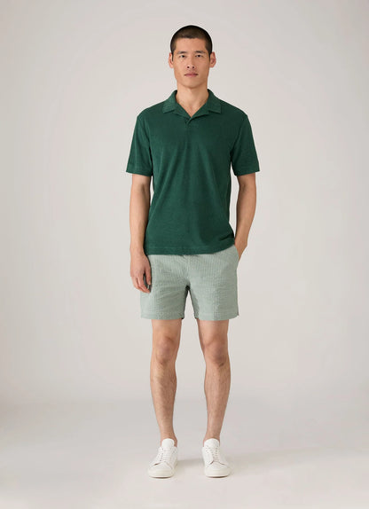 Seersucker Swim Shorts Green