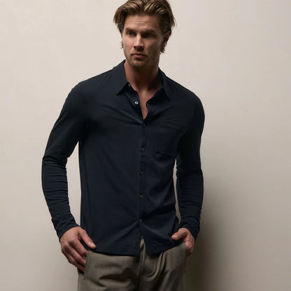 Clean Finish Jersey Shirt Deep Navy