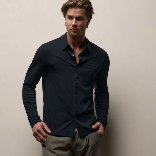 Clean Finish Jersey Shirt Deep Navy