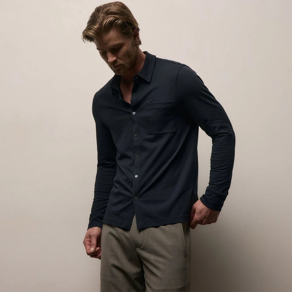 Clean Finish Jersey Shirt Deep Navy