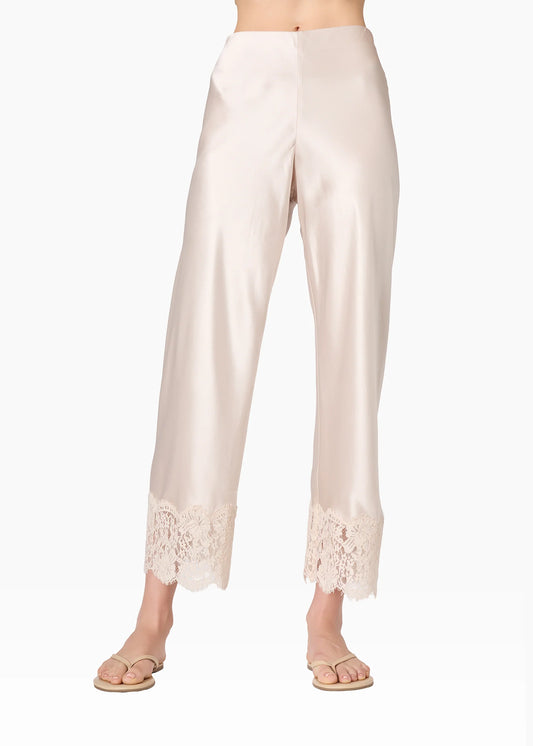 Bristol Mid Rise Lace Pant Oat