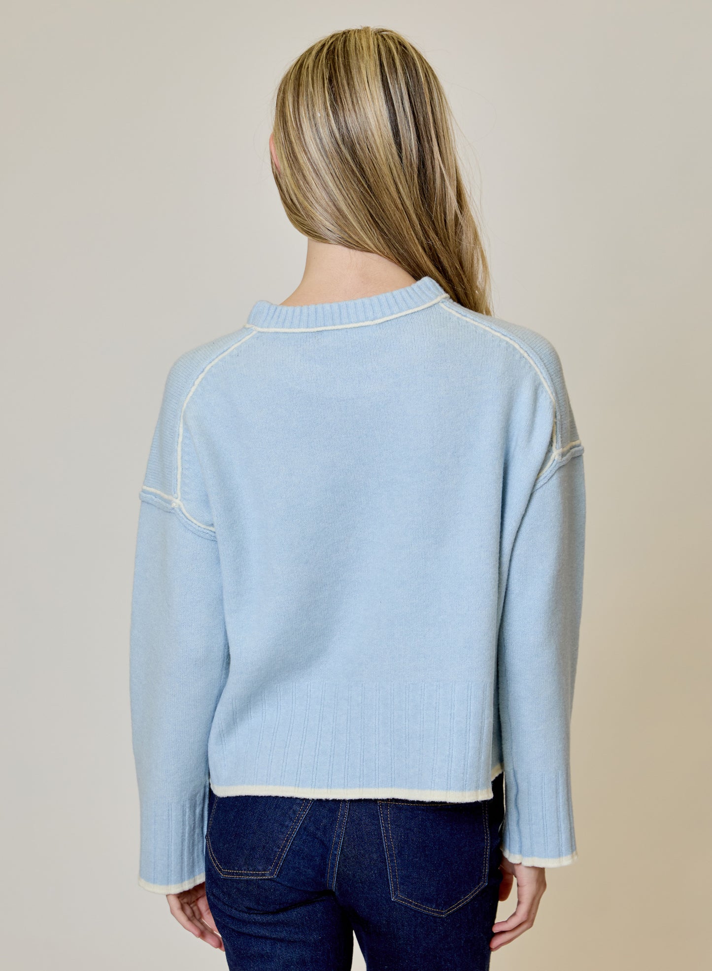 Blue Echo Crew Neck Sweater