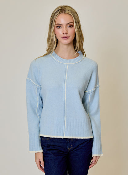 Blue Echo Crew Neck Sweater