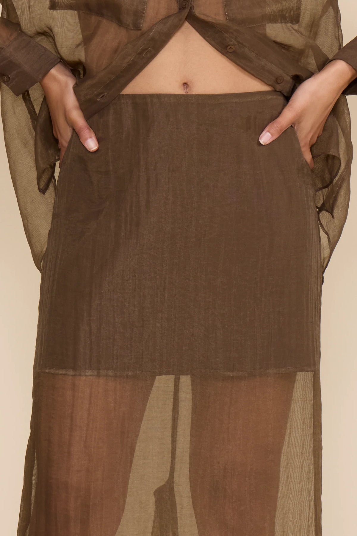 Meera Midi Skirt Olive