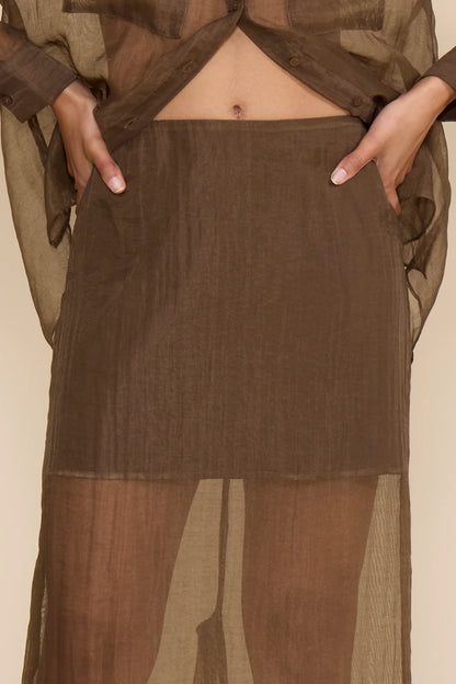 Meera Midi Skirt Olive