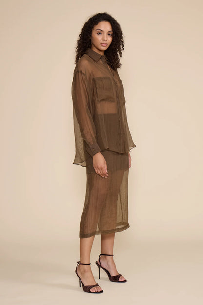 Meera Midi Skirt Olive