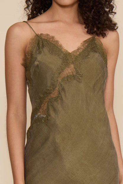 Maude Dress Lace Dress Olive