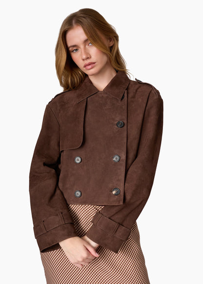 Saskia Suede Brown Jacket