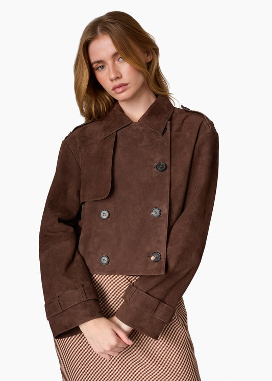 Saskia Suede Brown Jacket