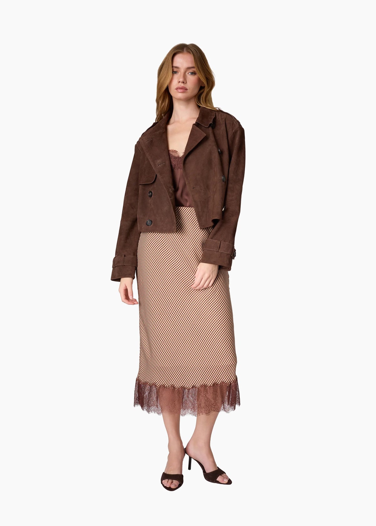 Saskia Suede Brown Jacket