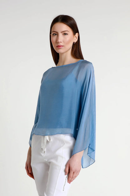 Sofita Cropped Silk Caftan Jeans